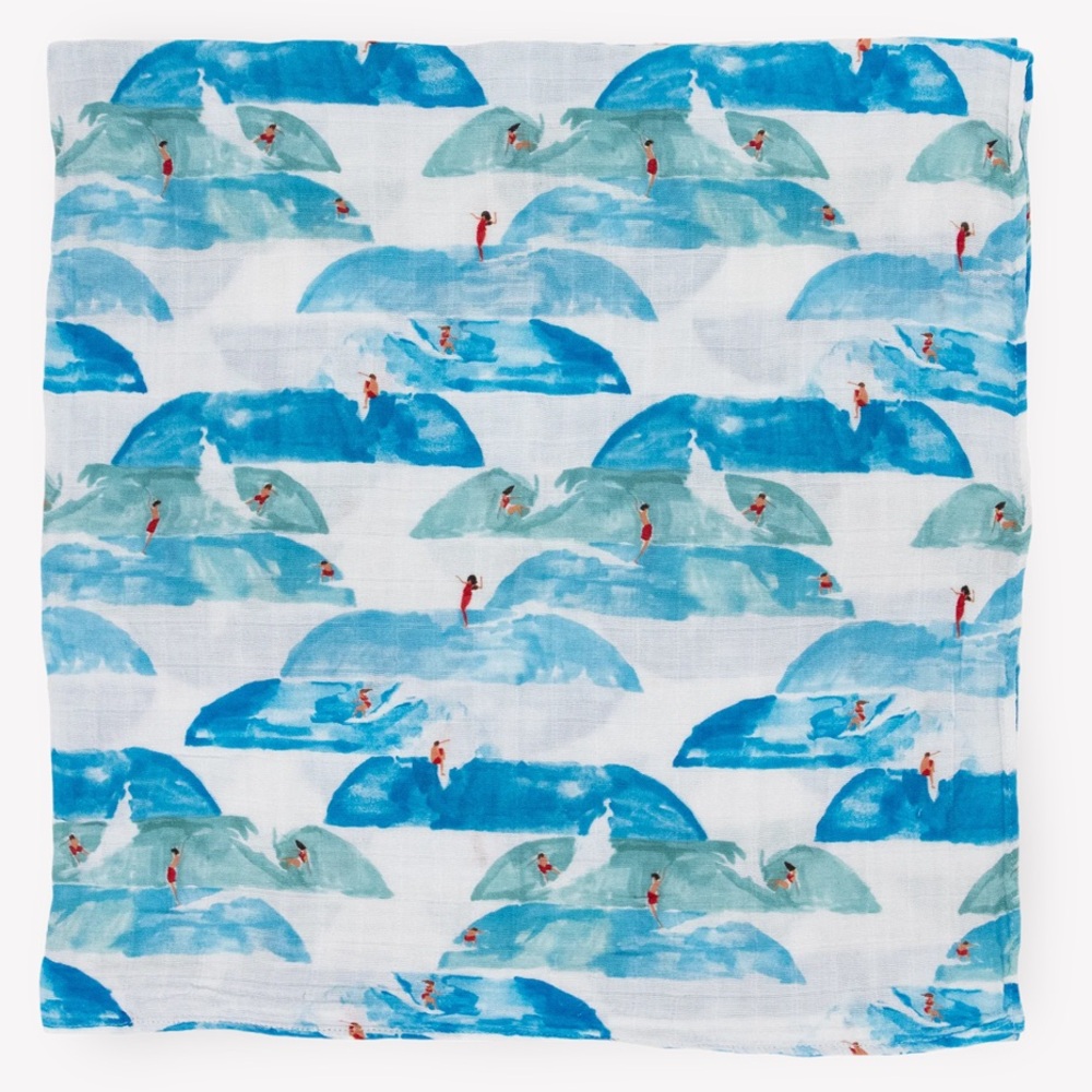 Little Unicorn cotton Muslim surf swaddle